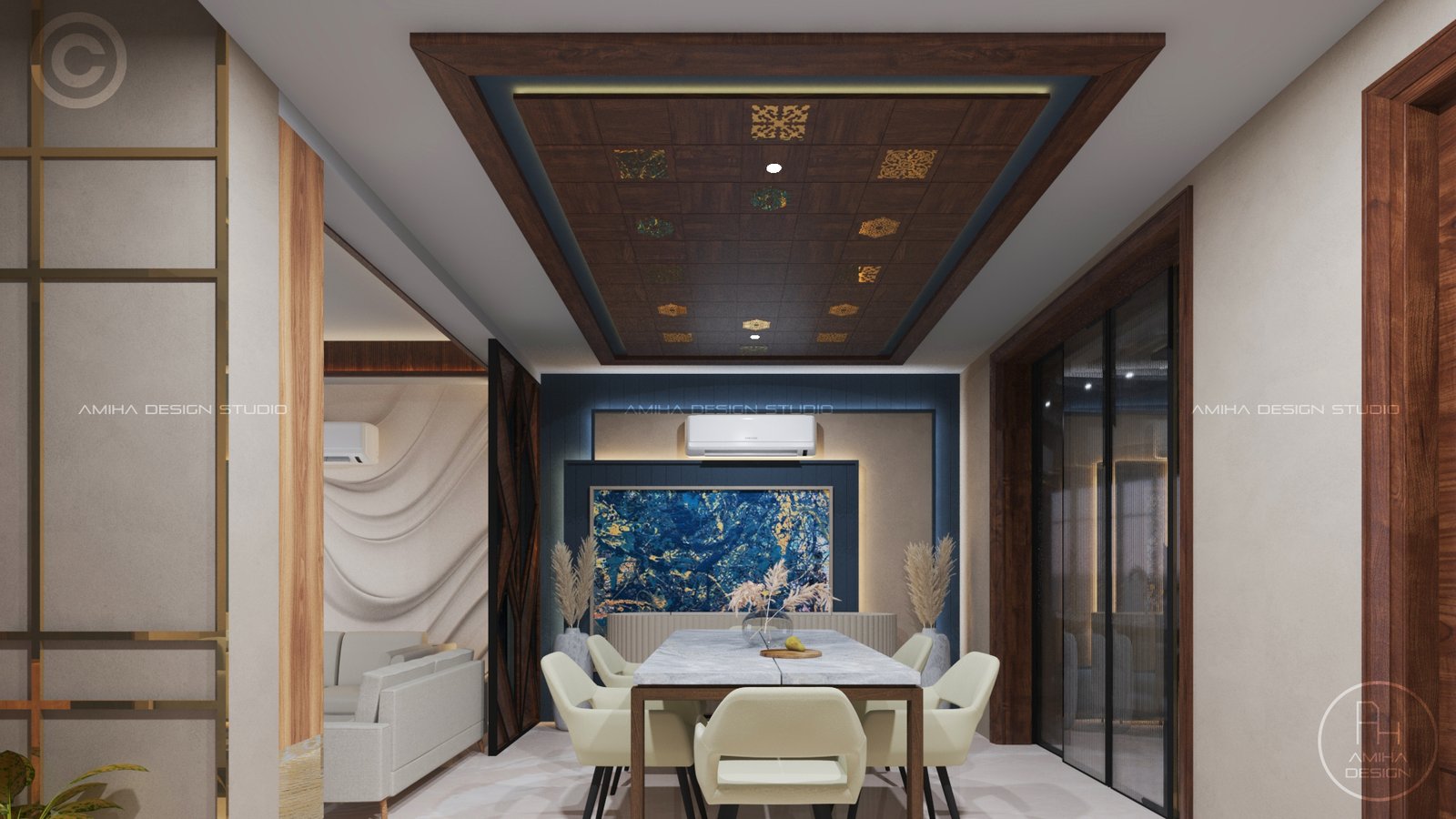 Completed interior design by Amiha Design Studio